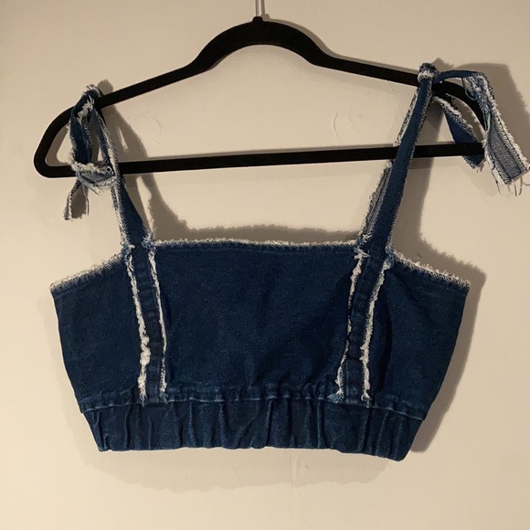 Zara TRF x IX’D Makers Denim Summer Crop Top - Picture 5 of 15